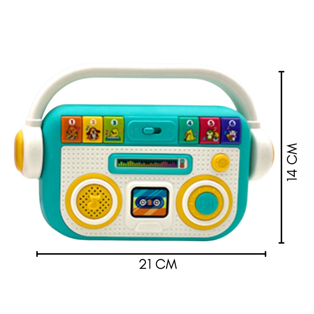 Little Angel – Baby Musical Learning Radio Toy with Lights and Sound -Green