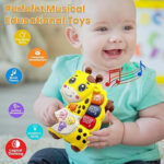Little Angel – Baby Musical Giraffe Toy for Early Learning – Yellow