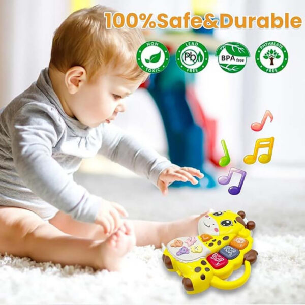 Little Angel – Baby Musical Giraffe Toy for Early Learning – Yellow