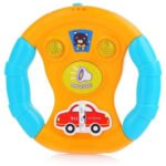 Little Angel – Baby Musical Steering Wheel Toy with Lights – Yellow