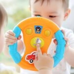 Little Angel – Baby Musical Steering Wheel Toy with Lights – Yellow