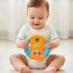 Little Angel – Baby Musical Steering Wheel Toy with Lights – Yellow