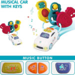 Little Angel – Baby Musical Remote & Key Rattle Toy for Early Learning Fun – White