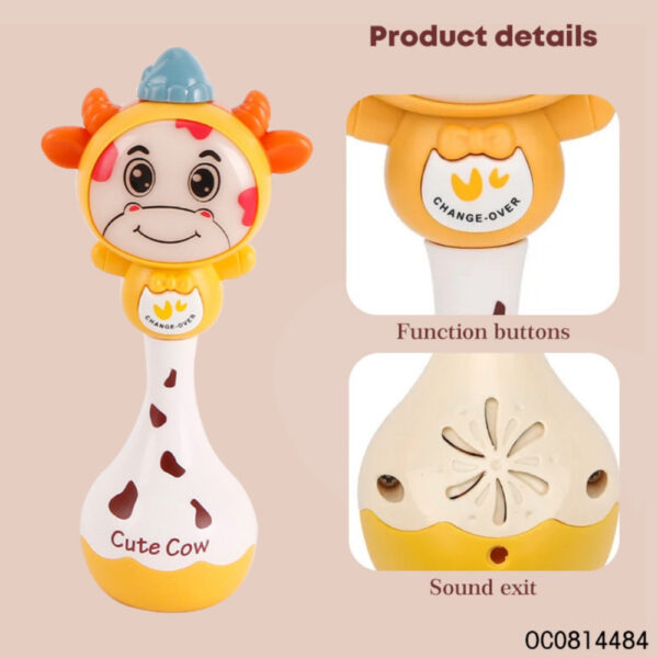 Little Angel – Baby Musical Rattle Toy for Infants Cute Cow