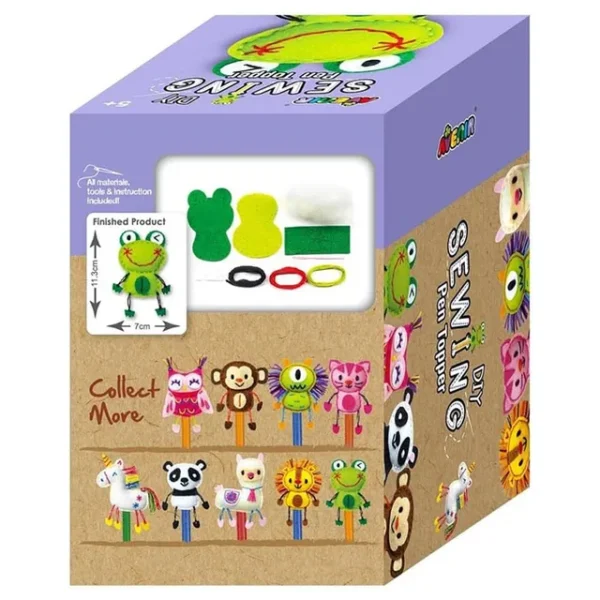 Avenir – Sewing Pen Topper – Frog | DIY Pen Topper Friend Sewing Kit