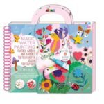 Avenir – Magic Water Painting – Fantasy Garden | Mess-Free Reusable Coloring Book with Water Pen and Stickers | Hours of Creative Fun and Learning for Kids 3+