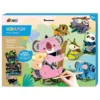 Avenir – Scratch – Jungle Animals | Create Your Own Magical Scratch Art Puppets – 6 Jointed Puppets, 2 Backdrops, and More! | Fun and Interactive Art Project for Kids 3+