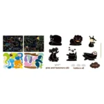 Avenir – Scratch – Jungle Animals | Create Your Own Magical Scratch Art Puppets – 6 Jointed Puppets, 2 Backdrops, and More! | Fun and Interactive Art Project for Kids 3+