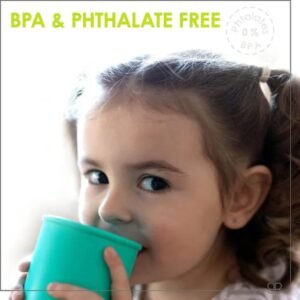 BBLuv - Kup Convertible Silicone Sippy Cup (LFGB) - Aqua