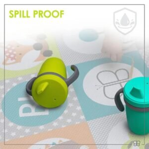 BBLuv - Kup Convertible Silicone Sippy Cup (LFGB) - Aqua