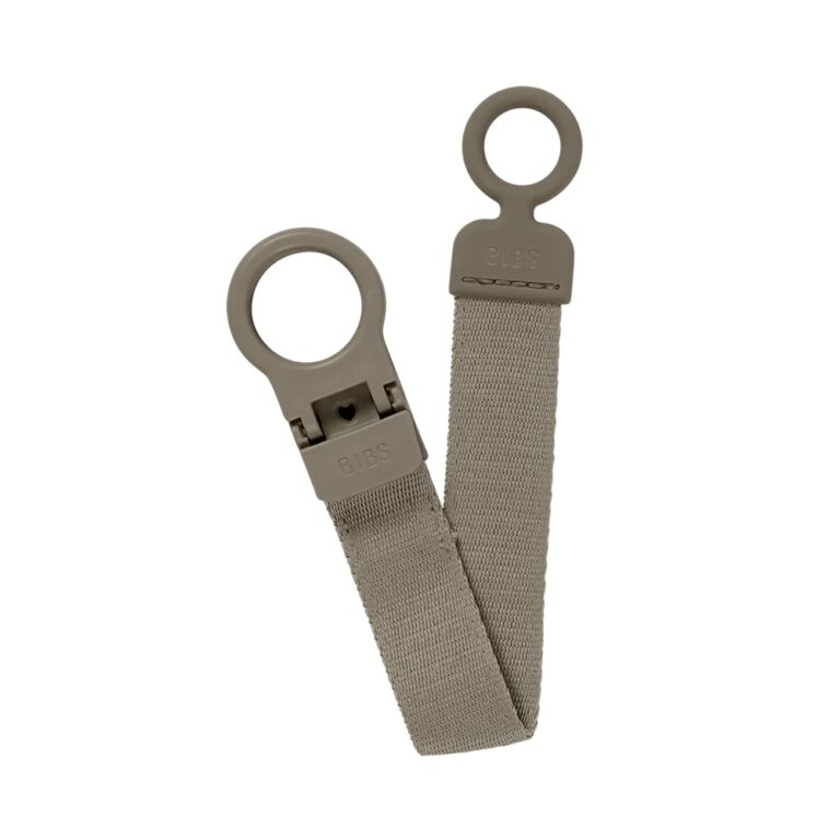 BIBS Pacifier Clip Loop Dark Oak