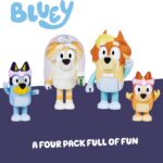 Bluey Season 10 Figure 4 Pack Special Set – Kids Collectible Character Toy Set