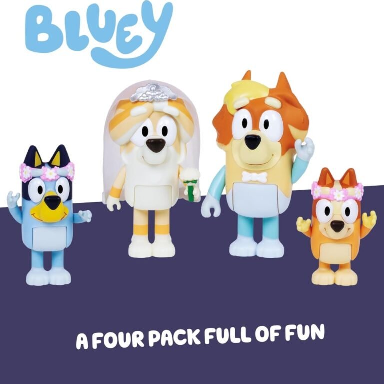 Bluey Season 10 Figure 4 Pack Special Set – Kids Collectible Character Toy Set