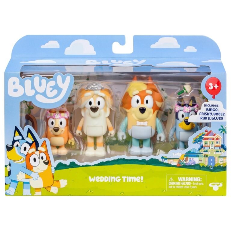 Bluey Season 10 Figure 4 Pack Special Set – Kids Collectible Character Toy Set
