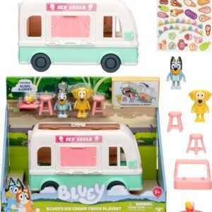 Bluey Birthday Series 11 Ice Cream Truck Playset – Kids Pretend Play Toy