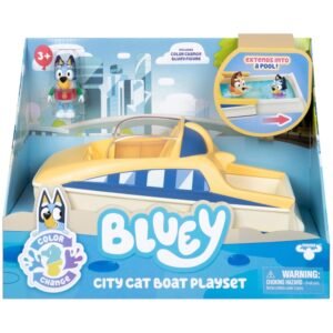 Bluey S13 Color Change Motorboat Vehicle – Exclusive Bluey Toy