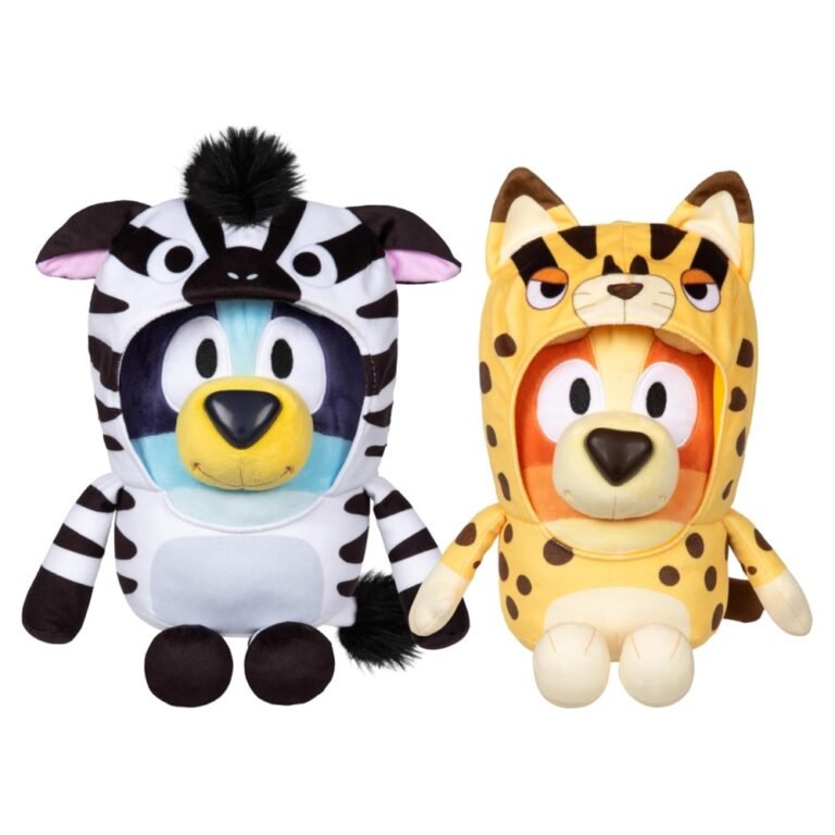 Bluey S13 Siblings Feature Plush 2-Pack – Interactive Bluey & Bingo Onesies Exclusive