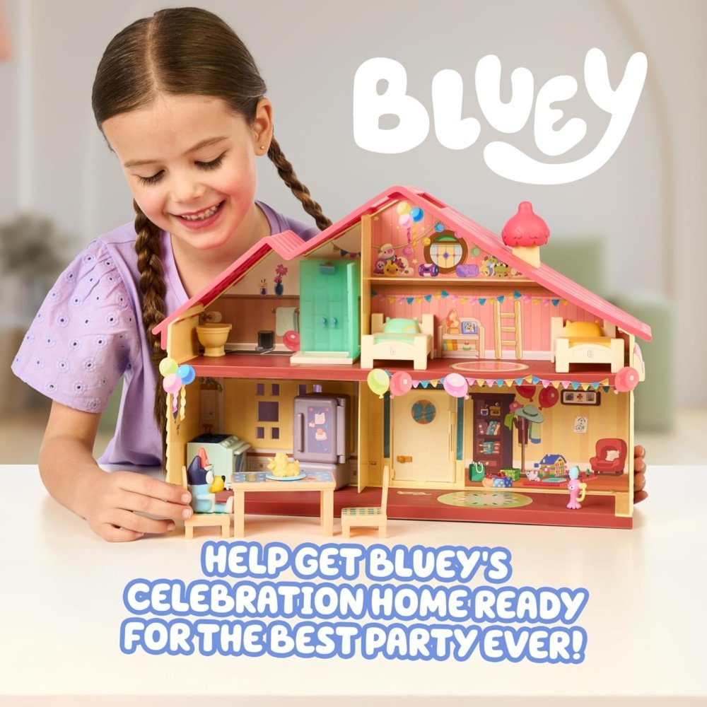 Bluey Season 11 Celebration Home Playset – Interactive Kids Toy for Imaginative Play