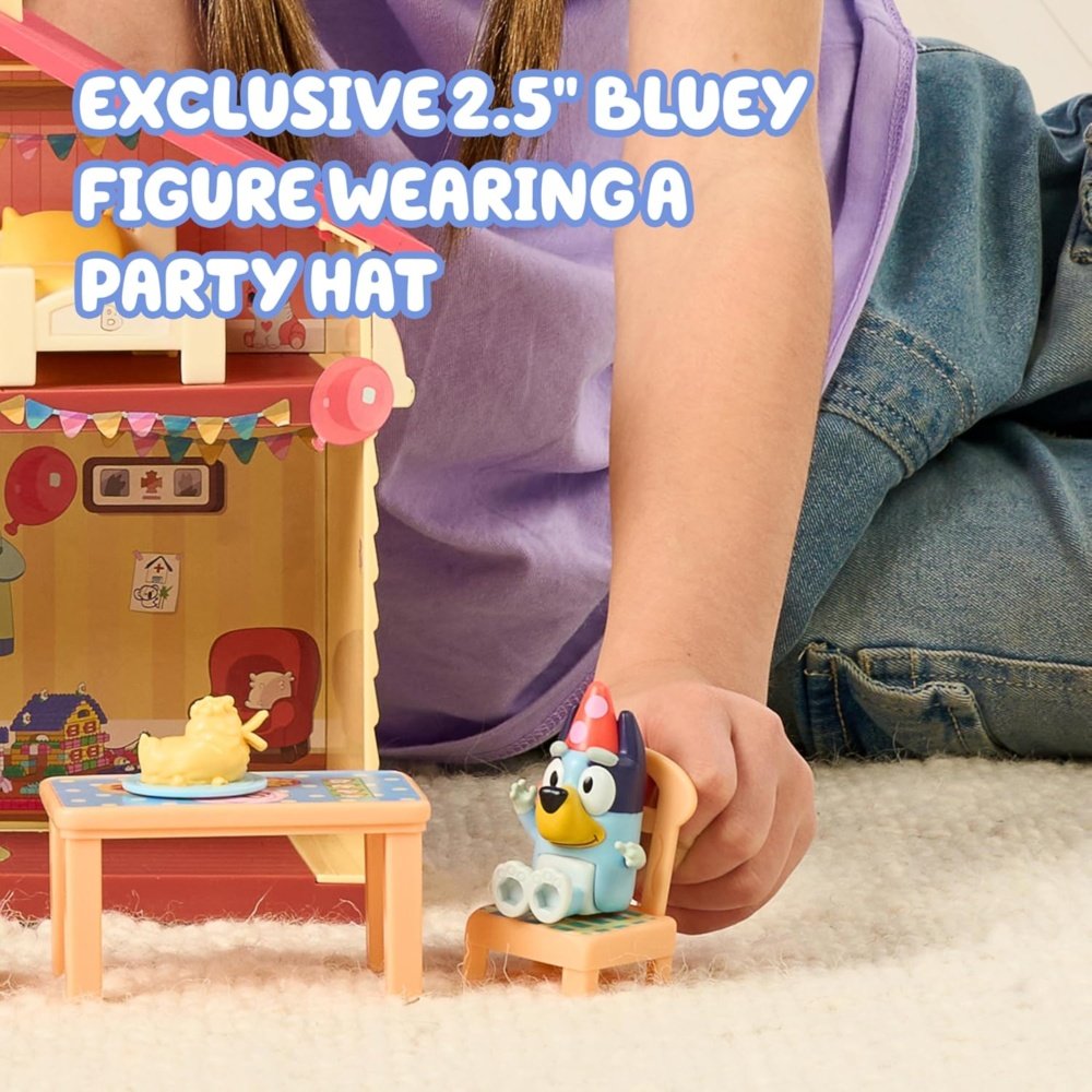 Bluey Season 11 Celebration Home Playset – Interactive Kids Toy for Imaginative Play