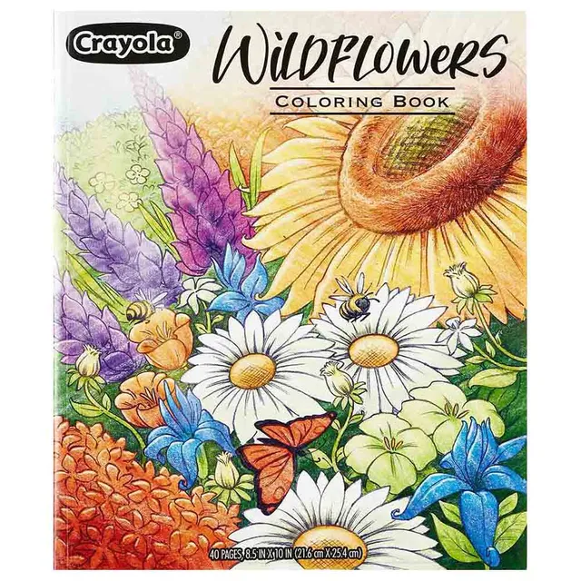 Crayola - 40-Page Coloring Book, Wildflowers
