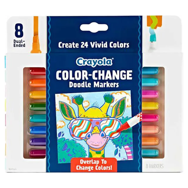 Crayola - 8 Ct Color Change Doodle Markers