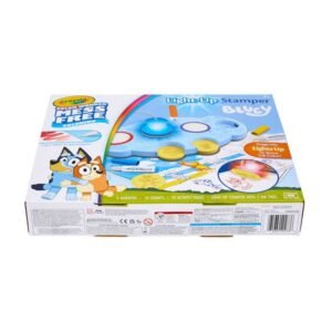 Crayola - Color Wonder Mess Free Light-Up Stamper Bluey Set â 10 Stamps, 3 Ink Pads, 18 Activity Pages & Markers
