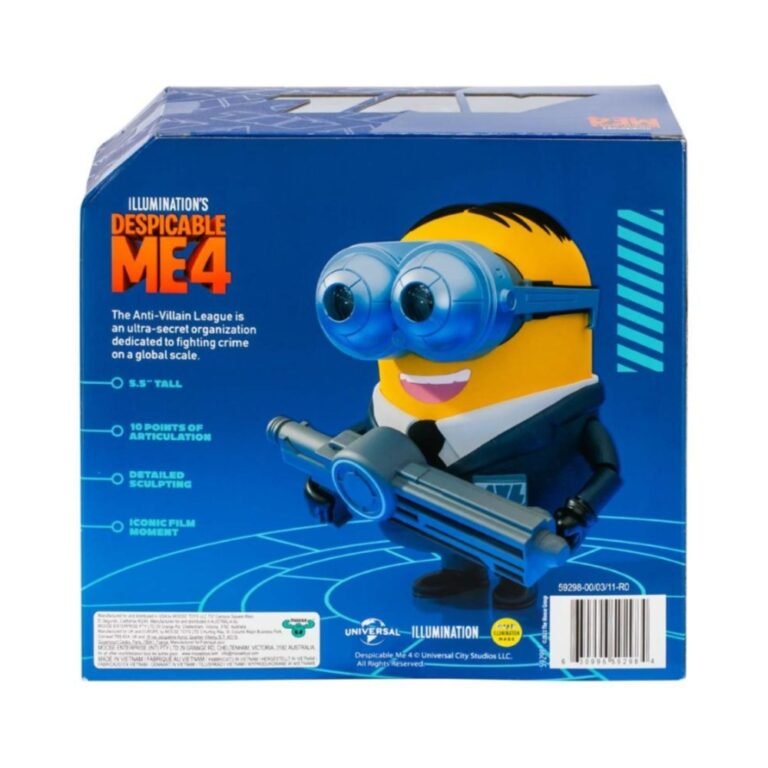 Despicable Me 4 Talking Minion Dave Action Figure – Interactive Sound Toy with Voice & Fun Phrases for Kids