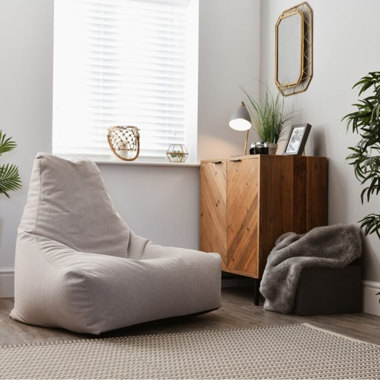 Extreme Lounging® - Mighty Suede Indoor Bean Bag - Stone