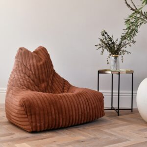 Extreme Lounging® – Mighty Luxury Leather Bean Bag – Chestnut