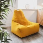 Extreme Lounging® – Mighty Suede Indoor Bean Bag – Mustard