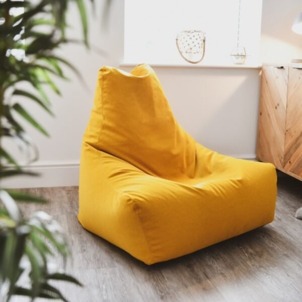 Extreme Lounging® – Mighty Suede Indoor Bean Bag – Mustard
