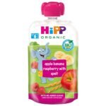 HIPP – Apple Banana Raspberry With Spelt. Pack of 6 X100Gm