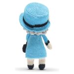 Happy Threads – Handmade Crocheted Queen Elizabeth (6 inch) – Multicolour | Crochet Toys | Child Safe | for Babies 6 Months & Above | Dolls for Boys/Girls| For Birthday Gift | Decorative Items for Room
