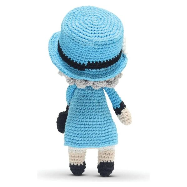 Happy Threads – Handmade Crocheted Queen Elizabeth (6 inch) – Multicolour | Crochet Toys | Child Safe | for Babies 6 Months & Above | Dolls for Boys/Girls| For Birthday Gift | Decorative Items for Room