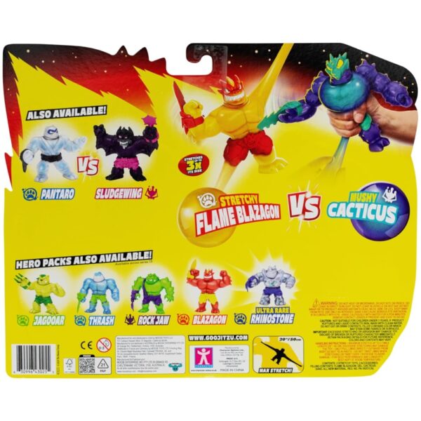 Heroes of Goo Jit Zu S13 Meteor Madness Versus PK – Flame Blazagon vs Cacticus Action Figures