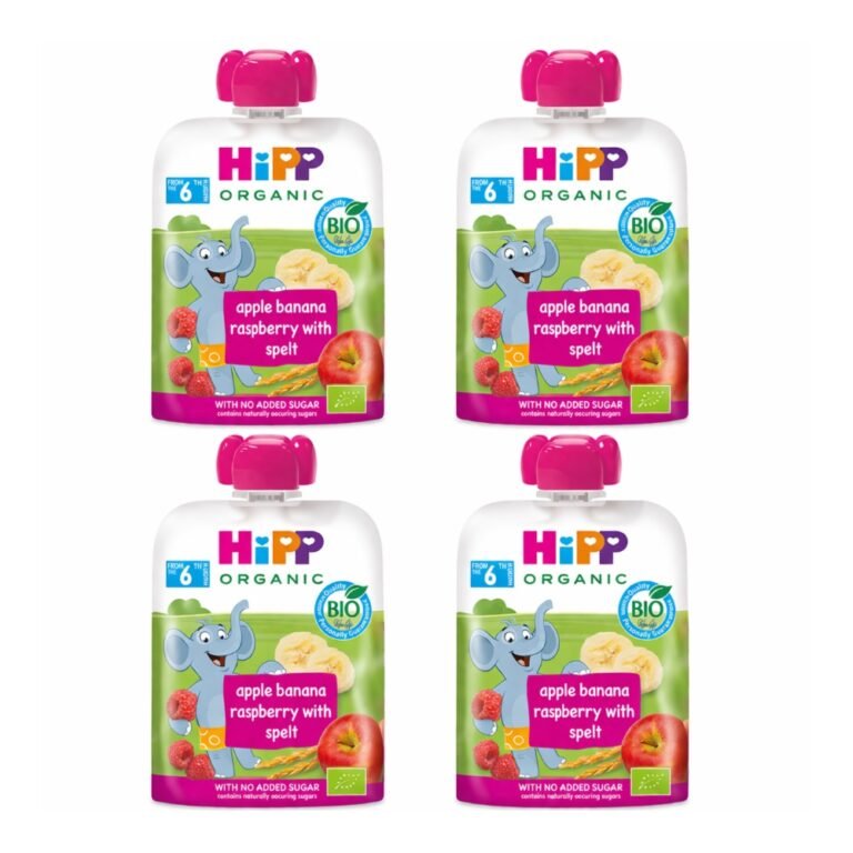 HiPP - Organic Apple Banana Raspberry With Spelt 4x100gm