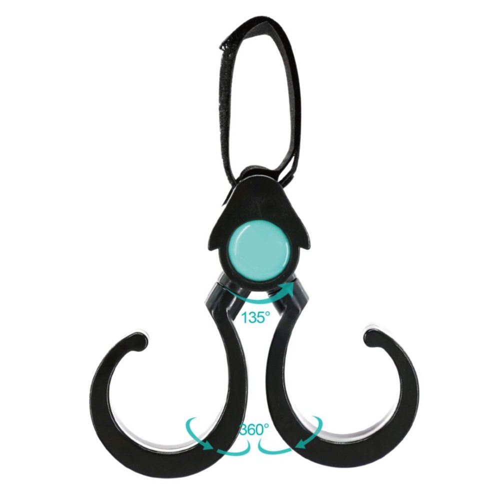 Joybi – 2 in 1 Stroller Hooks 2pk, Black