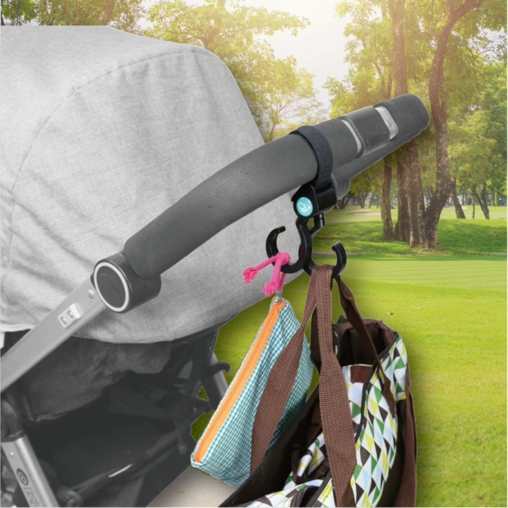 Joybi – 2 in 1 Stroller Hooks 2pk, Black