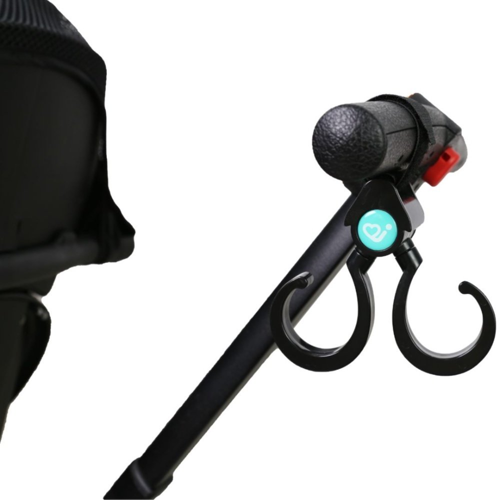 Joybi – 2 in 1 Stroller Hooks 2pk, Black