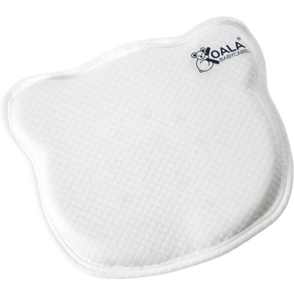 Koala Babycare® – Perfect Head Baby Flat Head Pillow – White