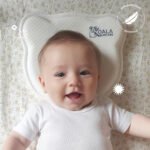 Koala Babycare® – Perfect Head Baby Flat Head Pillow – White