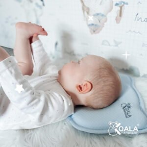 Koala Babycare - Perfect Head Baby Pillow for Flat Head - Blue