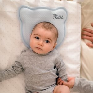 Koala Babycare - Perfect Head Baby Pillow for Flat Head - Blue