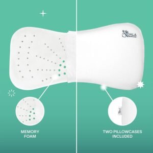 Koala Babycare® - Perfect Head Maxi Baby Flat Head Pillow - White