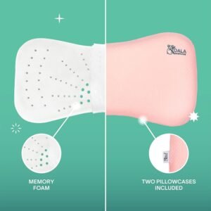 Koala Babycare® - Perfect Head Maxi Baby Flat Head Pillow - Pink