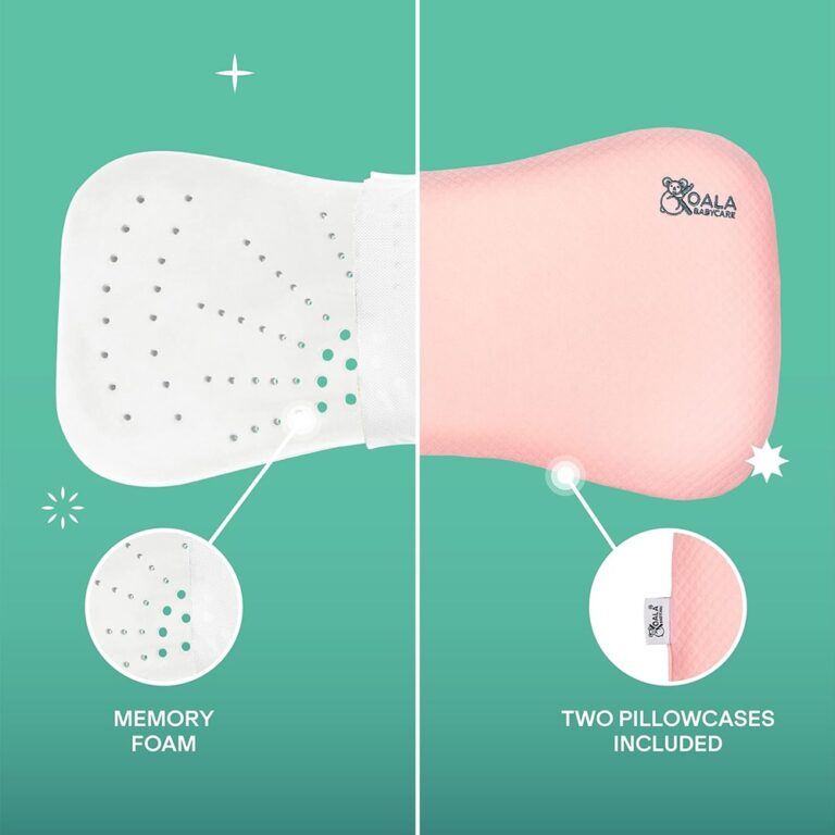 Koala Babycare® - Perfect Head Maxi Baby Flat Head Pillow - Pink
