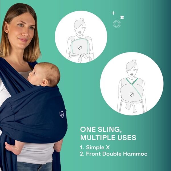 Koala Babycare® – Cuddle Band 2 Sling Baby Carrier – Blue