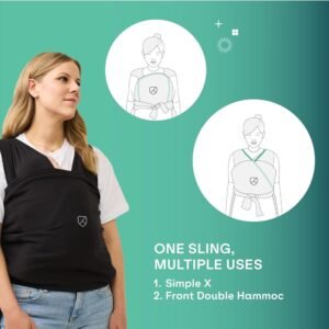 Koala Babycare® - Cuddle Band 2 Sling Baby Carrier - Black
