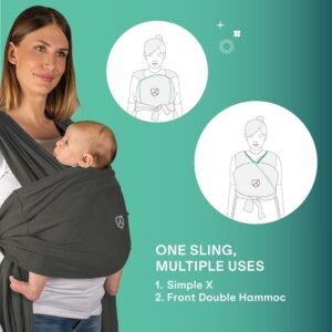 Koala Babycare® - Cuddle Band 2 Sling Baby Carrier - Green