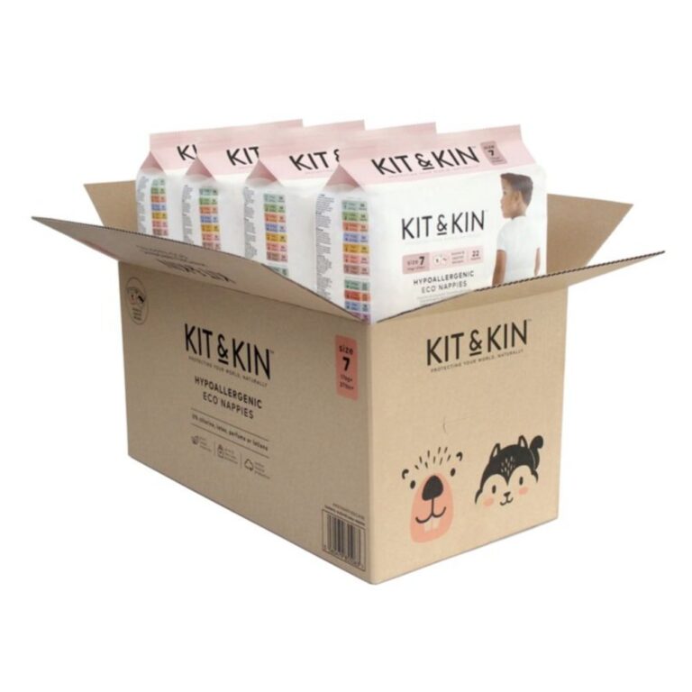 Kit & Kin - Eco Diapers Size 7 - 88 Count (4x22)